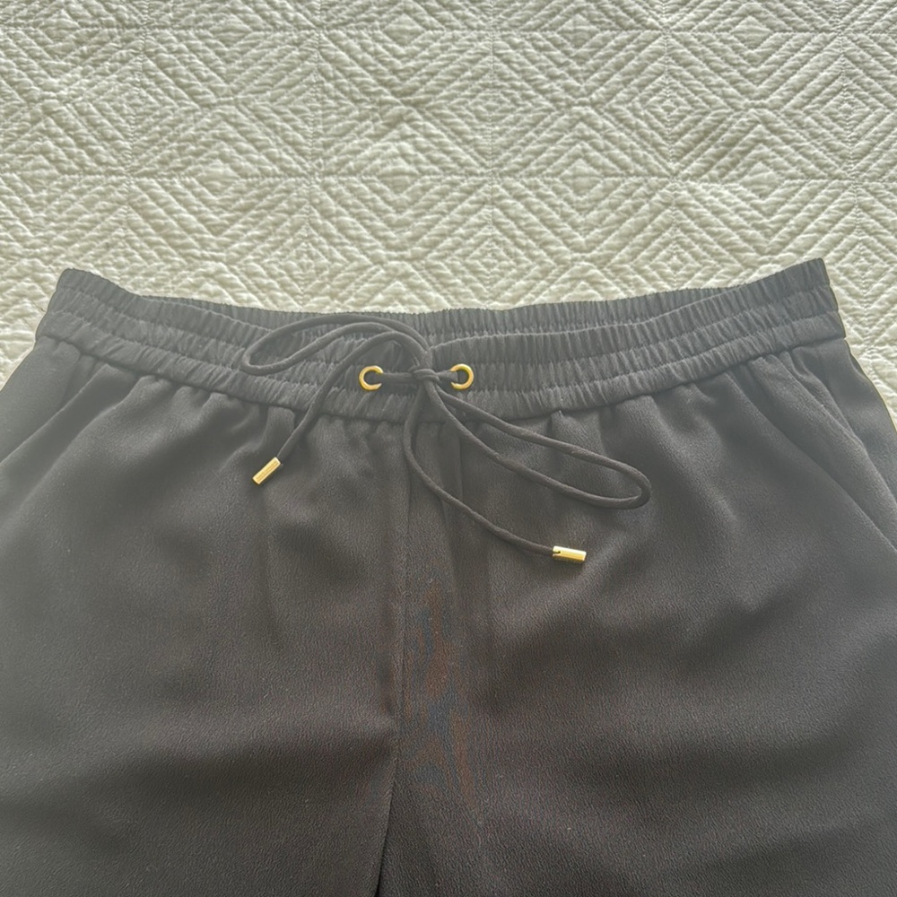 Michael Kors black crepe dressy jogger trouser